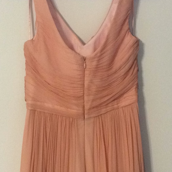J Crew Pale Pink chiffon gown - Picture 4 of 6